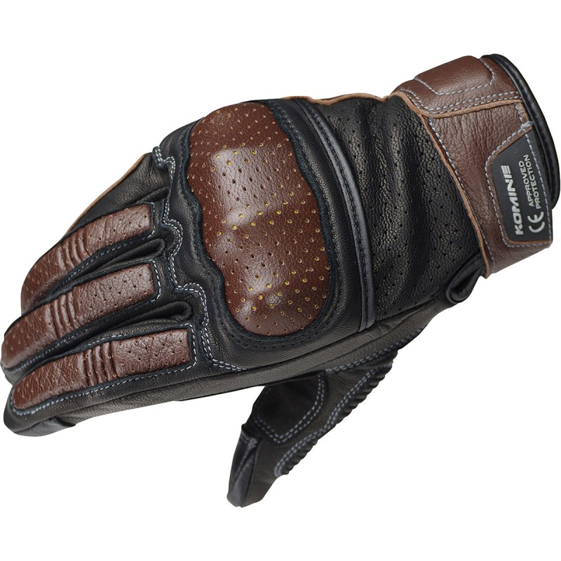 Komine GK-217 CE protect Leather Gloves