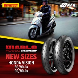 Vỏ Pirelli Diablo Rosso Sport - Tay ga 14"