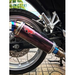 R9 EXHAUST MUGELLO NG BLACK VIXION/FZ150I