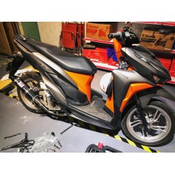  Yoshimura Tricone FullSystem cho Honda Vario/Click (Metal Magic Steel)